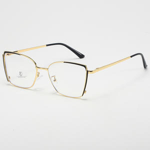 กรอบแว่นตา Qianai ทรงแคทอาย ป้องกันแสงสีฟ้า สำหรับผู้หญิง เลนส์อะซีทิลีน ทรงเต็มกรอบ สไตล์ยุโรป - Product Image 1