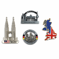 Aimants de réfrigérateur personnalisés promotionnels, logo, motif de pays, aimant en métal alliage, aimant de réfrigérateur personnalisé, aimants en relief 3D, magnétiques