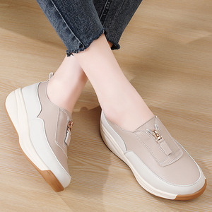 Chaussures compensées à plateforme pour femme, nouvelle collection printemps-été, grandes tailles, à enfiler, polyvalentes, pour maman - Product Image 2