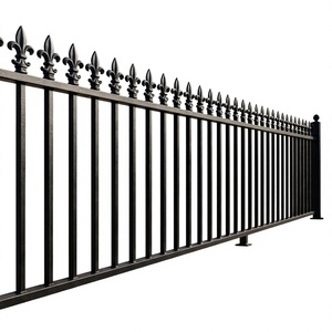 Heavy Duty <b>Cast</b> Iron Spearhead Finial Ornamental Wrought Iron Fence Garden Gate <b>Powder</b> Coated Easily Assembled 4.5" X 2 - Product Image 1