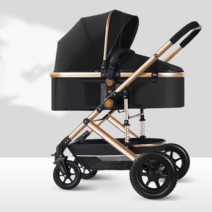 Carrozzina passeggino pieghevole 3-in-1 di lusso con passeggino a passeggino alto paesaggio leggero sistema di viaggio per <span class=keywords><strong>auto</strong></span> carrozzine - Product Image 1