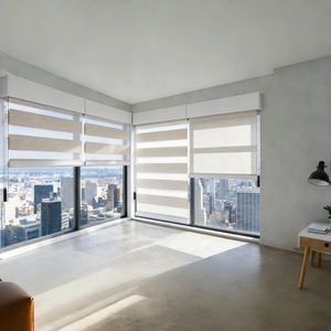 Tende a Rullo Intelligenti Doppie Giorno e <span class=keywords><strong>Notte</strong></span>, Oscuranti e Trasparenti, a Doppio Strato per Finestre da Ufficio - Product Image 3