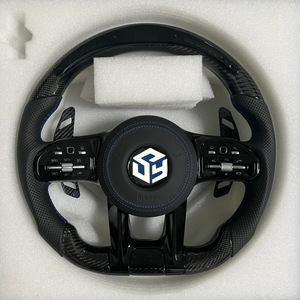 เหมาะสำหรับรถเบนซ์ C CLA W204 C63 W212 W218 W207 W172 SLK W217 W205 G65 X190 <span class=keywords><strong>GTS</strong></span> A45 W213 GLA glb พวงมาลัยคาร์บอนไฟเบอร์ - Product Image 5