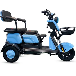 Lingfan 500W 60V 3 wheel electric tricycle tuk tuk for adults