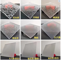 Feuille acrylique en relief de texture de panneau PMMA décoratif clair Yingchuang
