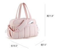 Sac de toilette portable transfrontalier léger à large ouverture maquillage moelleux voyage compartiment essentiel stockage sac de sport