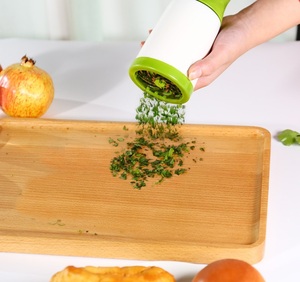 <b>Herb</b> <b>Grinder</b> Manual Vegetable Chopper Portable Parsley Cutter Spice Mill Kitchen Gadget For Coriander Basil - Product Image 5