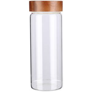 Boîte à thé carrée en verre hermétique – Idéale pour les maisons d'hôtes, salons de thé, usage domestique, stockage de collations et céréales – Design moderne et épuré pour les fêtes - Product Image 5