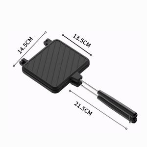 <span class=keywords><strong>Sandwichera</strong></span> tostada-Panini Press Stove Top Toastie Antiadherente Ideal <span class=keywords><strong>para</strong></span> interiores y exteriores Material de aluminio OEM - Product Image 2