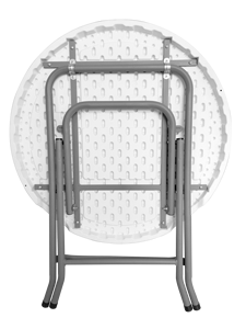 Plástico plegable mesa al aire libre fiesta al aire libre boda silla plegable al por mayor mesa de bar plegable 80cm Mesa Redonda - Product Image 4