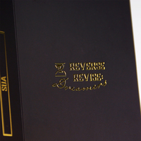 Billet en papier épais avec impression personnalisée et signet UV en feuille d'or pour la publicité