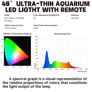 Lumière <span class=keywords><strong>LED</strong></span> Ultra mince pour <span class=keywords><strong>Aquarium</strong></span> avec télécommande sur <span class=keywords><strong>Aquarium</strong></span> 48-56 pouces <span class=keywords><strong>lampe</strong></span> <span class=keywords><strong>Led</strong></span> <span class=keywords><strong>lampe</strong></span> d'<span class=keywords><strong>eau</strong></span> <span class=keywords><strong>de</strong></span> <span class=keywords><strong>mer</strong></span> avec télécommande - Product Image 4