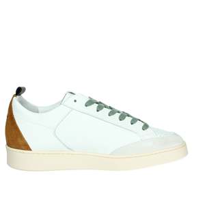 Twelve Men's Sneakers <b>JUMP</b> White Leather Basketball Style <b>Shoes</b> - Product Image 4