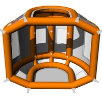 Cabine gonflable de bulle d'igloo de dôme de tente pour l'urgence extérieure de videur portatif de camping de boîte de nuit