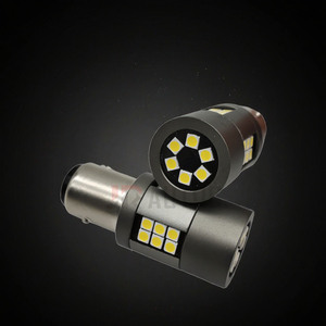 Nouvelles ampoules LED Canbus sans erreur 1156/1157 BAY15D/BAU15S 3030 21SMD Clignotant Feu de recul Feu stop Rouge - Product Image 3