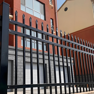 High Quality Galvanized Steel <strong>Fence</strong> Panel Powder Coated Decorative Metal <strong>Fence</strong> For Garden <strong>and</strong> Yard Outdoor Rail <strong>Fence</strong>