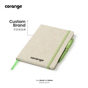 A5 Linen Notebook Hardcover Elastic Band High Quality Diary Business Office Work Enterprise Customized LOGO Festival <b>Gifts</b> - Product Image 4