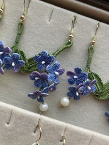 <span class=keywords><strong>Pendientes</strong></span> de <span class=keywords><strong>Ganchillo</strong></span> con Ganchos Pequeños. Joyas de Flores Hechas <span class=keywords><strong>a</strong></span> Mano en Crochet, Aretes, Colgante, Hecho <span class=keywords><strong>a</strong></span> Medida - Product Image 4