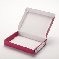 Boîte d'expédition personnalisée en PVC avec rabat supérieur pour friandises pour animaux, emballage cadeau pour boulangerie, boîte en carton ondulé avec logo