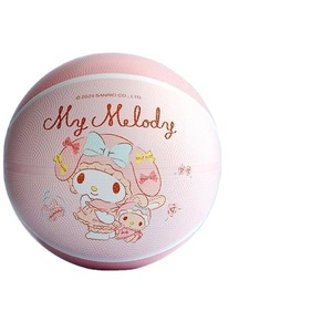 Balón de Baloncesto Inflable de Goma Número 5 de My Melody para Niños y Niñas, Especial para Alumnos de Jardín de Infancia, Color Rosa - Product Image 1