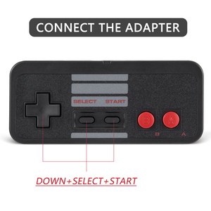 2pcs 2.4GHz sạc không dây USB từ xa NES Mô phỏng trò chơi pad điều khiển cho Windows XP 7 8 11 & Mac NES trò chơi - Product Image 6