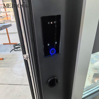 Puerta de Aluminio de Seguridad para Exteriores de Diseño Moderno Personalizado ZS, Aislamiento Térmico, Insonorización, Impermeabilización, Antirrobo