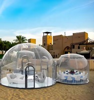 Meilleur prix, maison à bulles gonflable moderne de luxe, matériau PVC/TPU pour les stations de glamping en plein air, hôtels, touristes