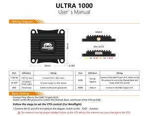 DIATONE VTX Ultra 1000 5.8Ghz Video para Drones 25mw/200mw/400mw/800mw/1000mw Runcam Tx200 Accesorios para UAV - Product Image 4
