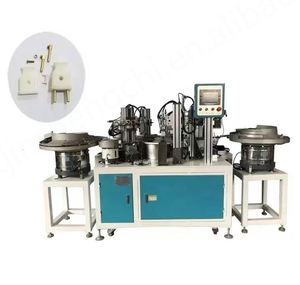 Machine automatique électrique d'assemblage de bornes en laiton, pompe à engrenages et roulement pour la fabrication de prises, garantie 1 an, nouveau PLC - Product Image 5