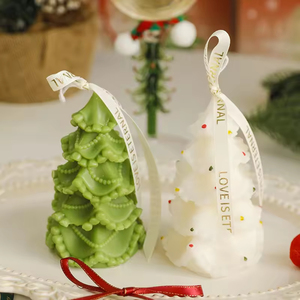 Christmas Spiral Tree Scented <b>Candles</b> <b>Red</b> Green White Twisted Aromatherapy <b>Candles</b> for Holiday Table Decor - Product Image 4