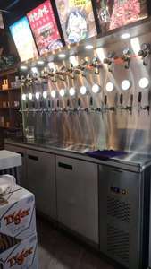 Kegerator de acero inoxidable de <span class=keywords><strong>10</strong></span>-12 grifos, torre de tiro refrigerada con glicol, dispensador de bebidas montado en la pared para cerveza que ofrece agua excelente - Product Image 4