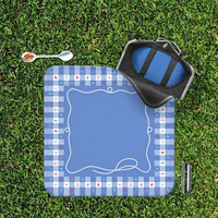 Tapis de mahjong américain en caoutchouc, résistant à l'eau, antidérapant, silencieux, portable, pliable, sac de rangement, table de mahjong de 31,5 pouces