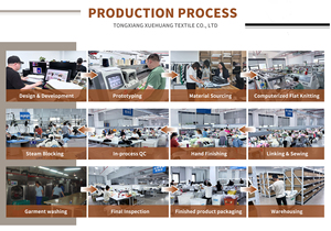 سترة نسائية كلاسيكية بياقة على شكل حرف U بخطوط سوداء وبيضاء من الصوف 100٪ للربيع والصيف، تصنيع حسب الطلب - Product Image 5