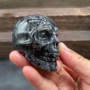 7cm Natural Stones Healing Gemstone <b>Crystal</b> Skulls Carving Crafts Amethyst <b>Crystal</b> Gifts Hallowmas - Product Image 2