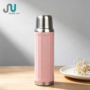 Bouteille isotherme à double paroi en acier inoxydable de 600 ml et 800 ml avec large ouverture et base anti-chute, sans BPA, tasse de voyage - Product Image 1