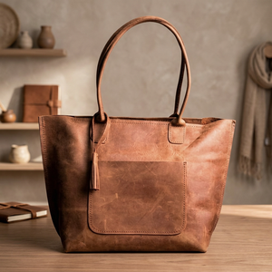 Bolso de Mano Casual para Mujer, de Cuero Genuino, con Correa Cruzada, Ligero, Resistente al Agua, Gran Capacidad, Doble Correa, para Uso Diario - Product Image 3
