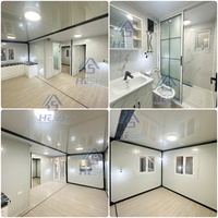 Casa Prefabricada Expandible en Contenedor de 20 y 40 Pies, Lista para Habitar, de 1, 2, 3, 4 y 5 Dormitorios, Baño de Lujo, Casa Pequeña Tipo Villa