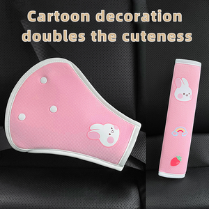 <span class=keywords><strong>Cintura</strong></span> di Sicurezza per Seggiolino Auto a Forma di Mela in Cotone Super Morbido <span class=keywords><strong>con</strong></span> Design Panda, Imbottitura Multifunzione per Bambini - Product Image 5