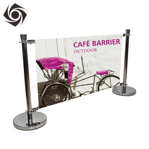 Özelleştirilebilir reklam örgü afiş <span class=keywords><strong>Stanchion</strong></span> Cafe bariyer topu kafa bariyeri afiş baskı - Product Image 3