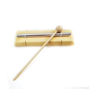 Đồ chơi âm nhạc giáo dục bằng nhôm an toàn cho trẻ em Orff, chuông gỗ một âm, kèm dùi gõ, chuông gió đơn âm - Product Image 2
