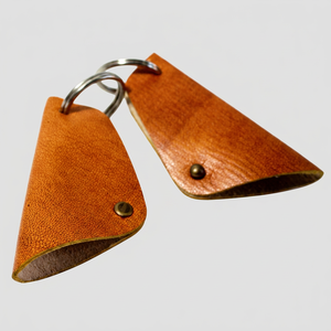 Wholesale Camelon Exports New Style Designer Terracotta Leather Strong Natural Leather Beautiful Present Key Chain Rajasthan - Product Image 1