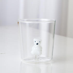 Tasse à lait et à jus transparente créative pour la maison, tasse à boire en forme d'animal, en verre borosilicate haute qualité, tasse monocouche - Product Image 6