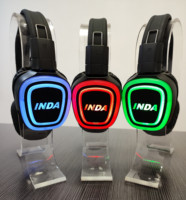 Pabrik Silent Disco Terbaik 12+ Jam Daya Tahan RF890 3CH LED Headphone dan Transmitter Silent untuk Pesta Dansa Bersertifikasi BSCI ISO