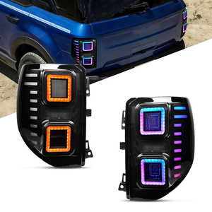 Feux arrière LED ABS pour Bronco Sport 2020-2022, lentille transparente RGB, nouveaux feux de jour de remplacement, Plug & Play, étanches - Product Image 1