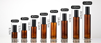 Nouveauté, flacon vaporisateur vide rectangulaire en verre ambré de 30ml 50ml 80ml 100ml 150ml, flacon de parfum pour la maison avec couvercle