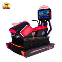 Simulateur de course automobile de carnaval Machine de vélo de course de moto Jeux d'arcade à pièces