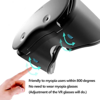 Lunettes VR X7 Mas, boîte de lunettes VR, films IMAX 3D, écran géant, lunettes de réalité virtuelle, casque VR pour téléphone de 4,7 à 7,2 pouces, prise en charge de la manette de jeu