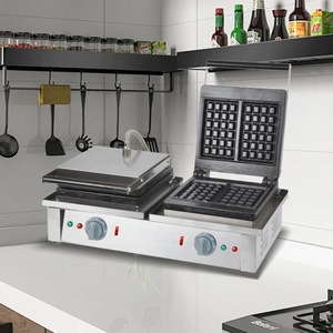 Chef Prosentials, gran oferta, máquina para hacer gofres eléctrica comercial, ahorro de energía con dos platos para cocinas - Product Image 6