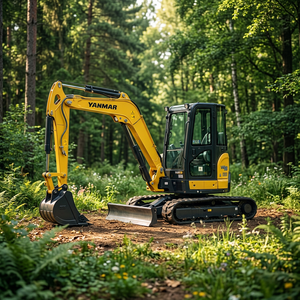 Mini-excavatrice Yanmar Vio50 de 1,2 tonne avec godet de creusement d'une capacité de 0,12 m³, excavatrice compacte d'occasion, pièces d'origine, certifiée CE - Product Image 1