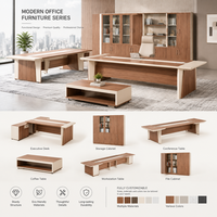 Bureau de direction d'angle en forme de L 1800x1630x750mm avec armoire latérale en bois pour patron, directeur, poste de travail et unité de tiroirs à dossiers